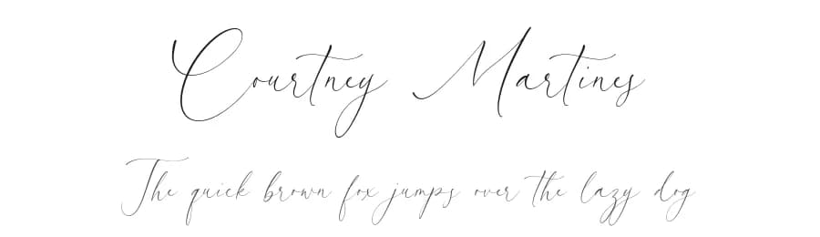 Courtney Martines by Timur Type — Script Handwritten Font