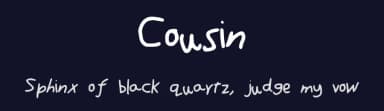 Cousin by Bjokey — Script Handwritten Font — thumbnail 2