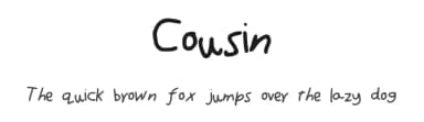 Cousin by Bjokey — Script Handwritten Font — thumbnail 1