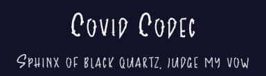 Covid Codec by Muhammad Iqbal Faizin — Script Handwritten Font — thumbnail 2