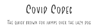 Covid Codec by Muhammad Iqbal Faizin — Script Handwritten Font — thumbnail 1
