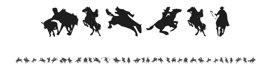 Cowboy by Ding Bang — Dingbats Font