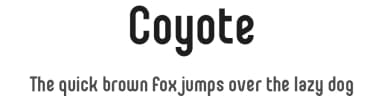 Coyote by James Barnardo — Sans Serif Font — thumbnail 1