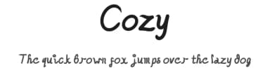 Cozy by GORES Communitype Studio — Script Handwritten Font — thumbnail 1