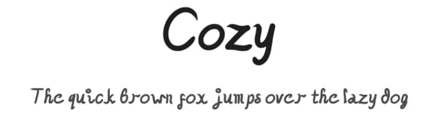 Cozy by GORES Communitype Studio — Script Handwritten Font