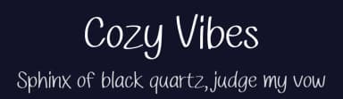 Cozy Vibes by Soul Vibes — Script Handwritten Font — thumbnail 2