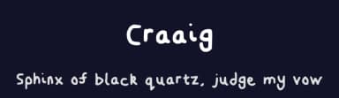 Craaig by Craaig — Script Handwritten Font — thumbnail 2