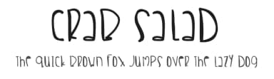 Crab Salad by Des Gomez — Script Handwritten Font — thumbnail 1