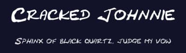 Cracked Johnnie by pOPdOG fONTS — Script Handwritten Font — thumbnail 2