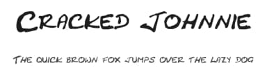 Cracked Johnnie by pOPdOG fONTS — Script Handwritten Font — thumbnail 1