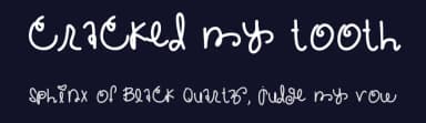 Cracked My Tooth by Des Gomez — Script Handwritten Font — thumbnail 2