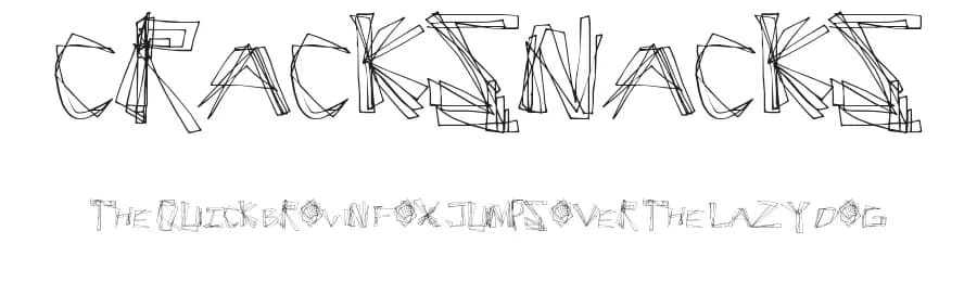 CrackSnacks by Xerographer Fonts — Script Handwritten Font