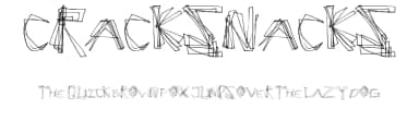 CrackSnacks by Xerographer Fonts — Script Handwritten Font — thumbnail 1