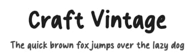 Craft Vintage by MJType — Script Handwritten Font — thumbnail 1