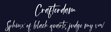Crafterdam by Perspectype Studio - Letterena.com — Script Handwritten Font — thumbnail 2