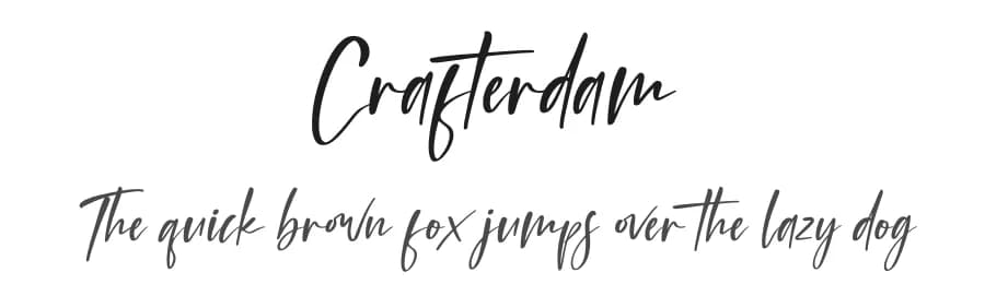 Crafterdam by Perspectype Studio - Letterena.com — Script Handwritten Font
