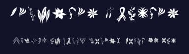 Crafters Flowers by Bexxtype — Dingbats Font — thumbnail 2