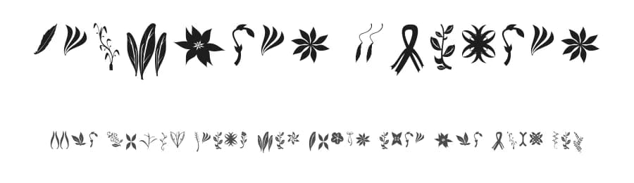 Crafters Flowers by Bexxtype — Dingbats Font