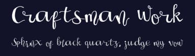 Craftsman Work by Jetsmax Studio — Script Handwritten Font — thumbnail 2