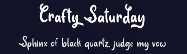 Crafty Saturday by Attype Studio — Script Handwritten Font — thumbnail 2