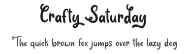 Crafty Saturday by Attype Studio — Script Handwritten Font — thumbnail 1