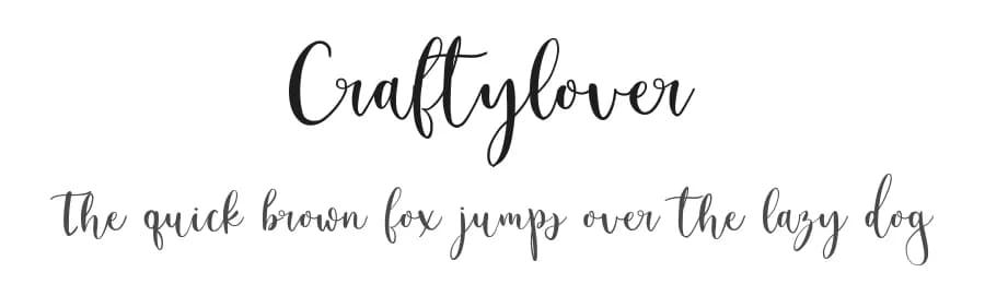 Craftylover by Mycandythemes — Script Handwritten Font