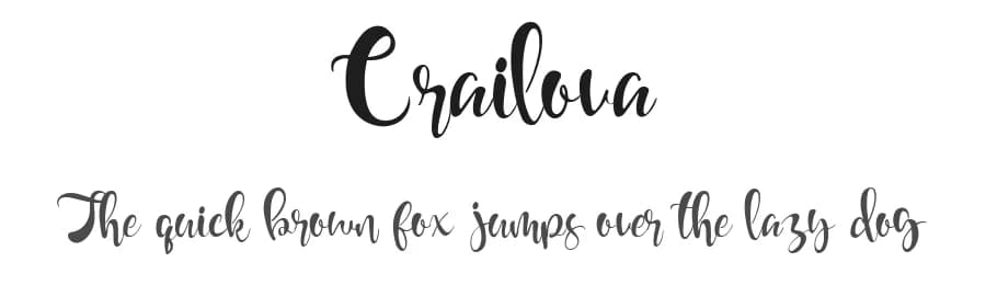 Crailova by Faisal Nahdi — Script Handwritten Font