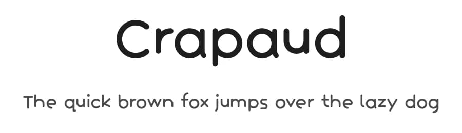 Crapaud by Émile Byeongsu Kim — Sans Serif Font