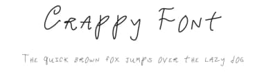Crappy Font by Nerdle Pants — Script Handwritten Font — thumbnail 1