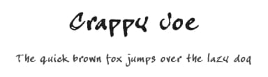 Crappy Joe by JOEBOB graphics — Script Handwritten Font — thumbnail 1