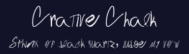Crative Chalk by Gustavo Rodriguez — Script Handwritten Font — thumbnail 2