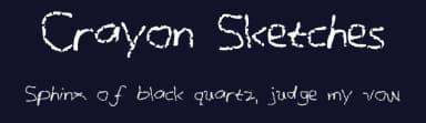 Crayon Sketches by Malvolio — Script Handwritten Font — thumbnail 2