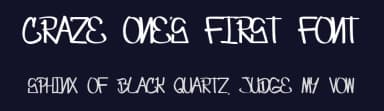 Craze One's first font by CrazeCo.com.au — Script Handwritten Font — thumbnail 2