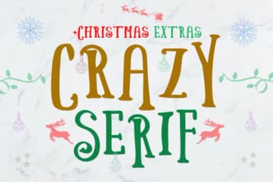 Crazy Serif Font by Illustrator Guru — Script Handwritten Font — thumbnail 1