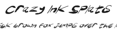 Crazy Ink Splats by Hawtpixel — Script Handwritten Font — thumbnail 1