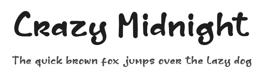 Crazy Midnight by Letterena Studios — Script Handwritten Font