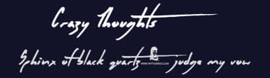 Crazy Thoughts by JSH creates — Script Handwritten Font — thumbnail 2