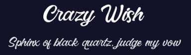 Crazy Wish by Dedy Izham — Script Handwritten Font — thumbnail 2