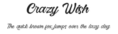 Crazy Wish by Dedy Izham — Script Handwritten Font — thumbnail 1