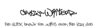 crAzy-WRiterZ by Vincent Quintela — Script Handwritten Font — thumbnail 1