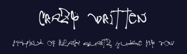 Crazy Written by Manfred Klein — Script Handwritten Font — thumbnail 2