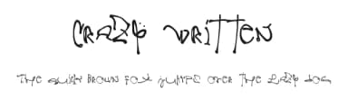 Crazy Written by Manfred Klein — Script Handwritten Font — thumbnail 1