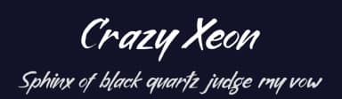 Crazy Xeon by Mytype Studio — Script Handwritten Font — thumbnail 2
