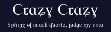 Crazy Crazy by Manfred Klein — Sans Serif Font — thumbnail 2