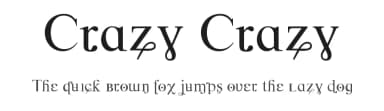 Crazy Crazy by Manfred Klein — Sans Serif Font — thumbnail 1