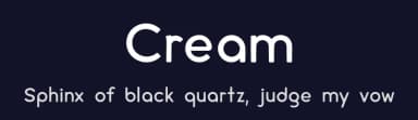Cream by Shaped Fonts — Sans Serif Font — thumbnail 2