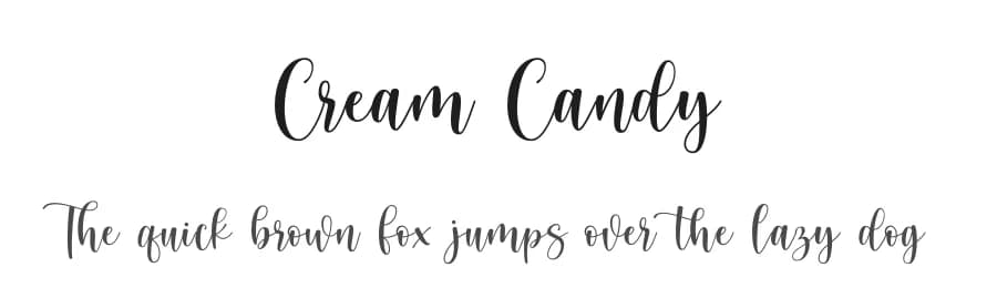Cream Candy by Ef Studio — Script Handwritten Font