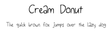 Cream Donut by Font Fabulous — Script Handwritten Font — thumbnail 1