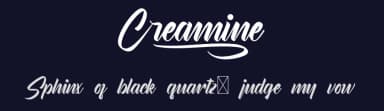 Creamine by Calligraphy Fonts — Script Handwritten Font — thumbnail 2