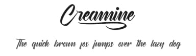 Creamine by Calligraphy Fonts — Script Handwritten Font — thumbnail 1